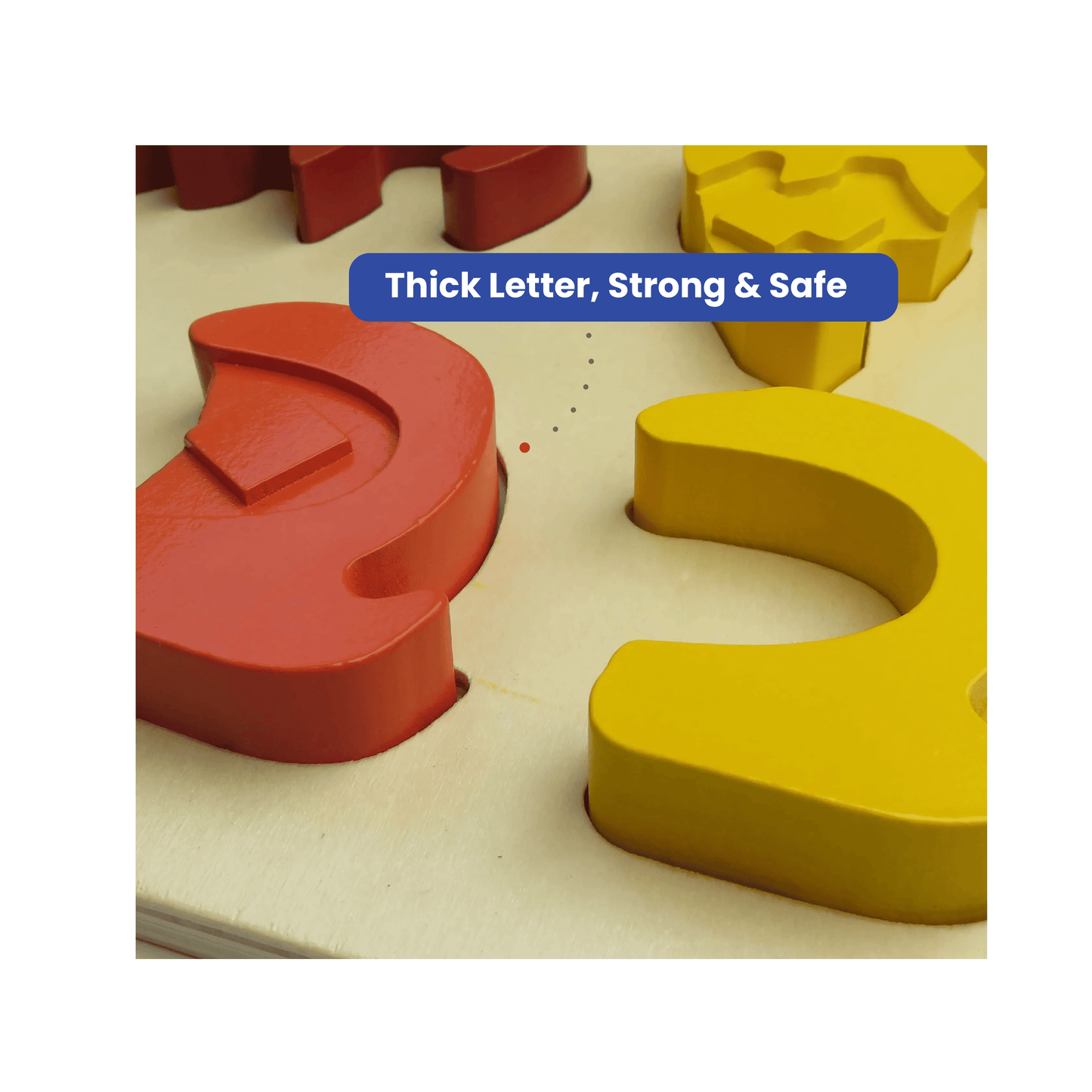 بازل حروف الأبجدية العربية للأطفال مع لوحة تركيب وقطع خشبية كبيرة على شكل الحروف (أ ب ت) | لعبة مونتيسوري تعليمية لتنمية المهارات اللغوية والبصرية للأطفال من عمر 2 إلى 4 سنوات